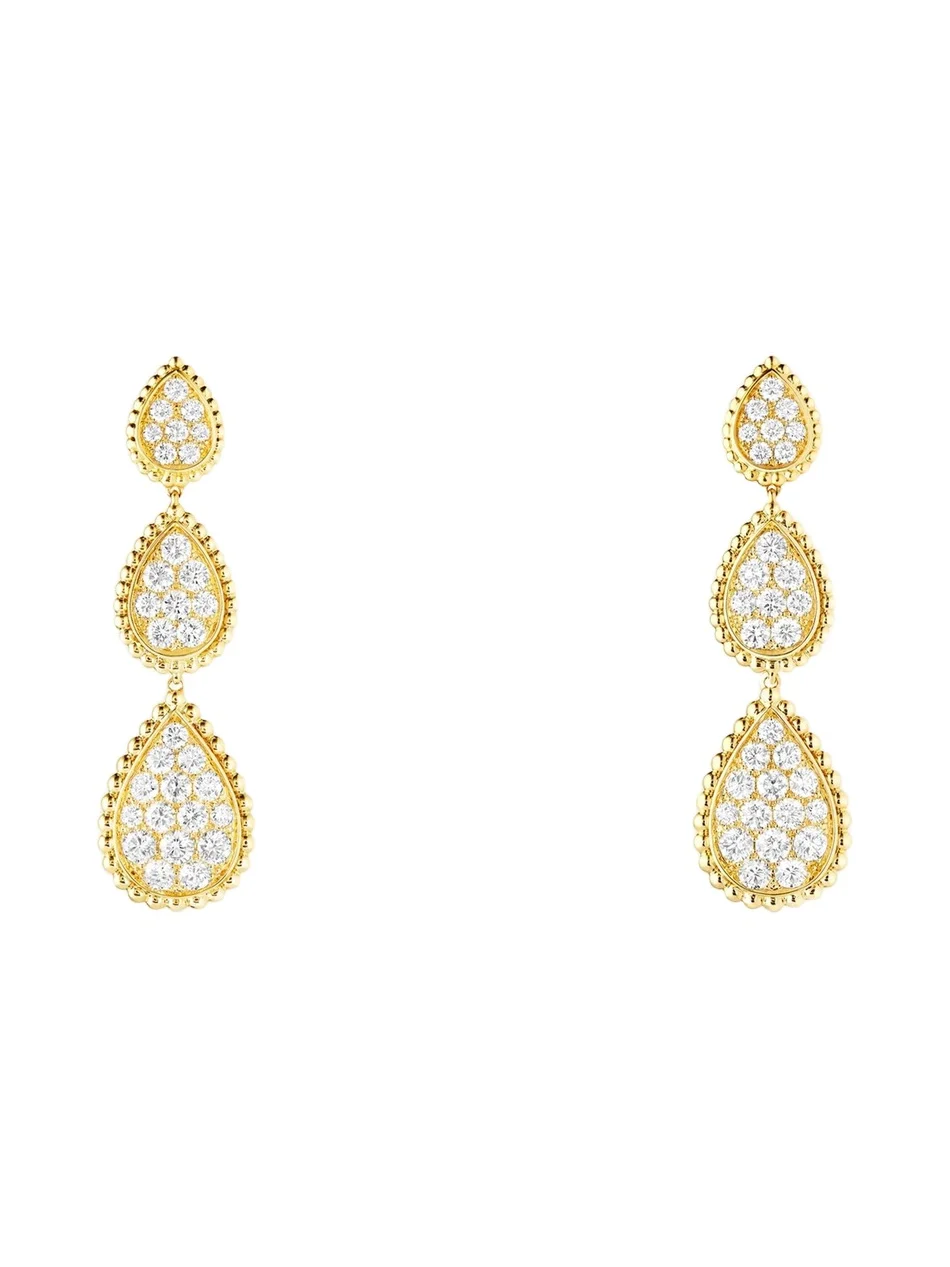 Serpent Boheme 18K Yellow Gold Multi Motifs Pendant Earrings Serpent Boheme 18K Yellow Gold Multi Motifs Pendant Earrings