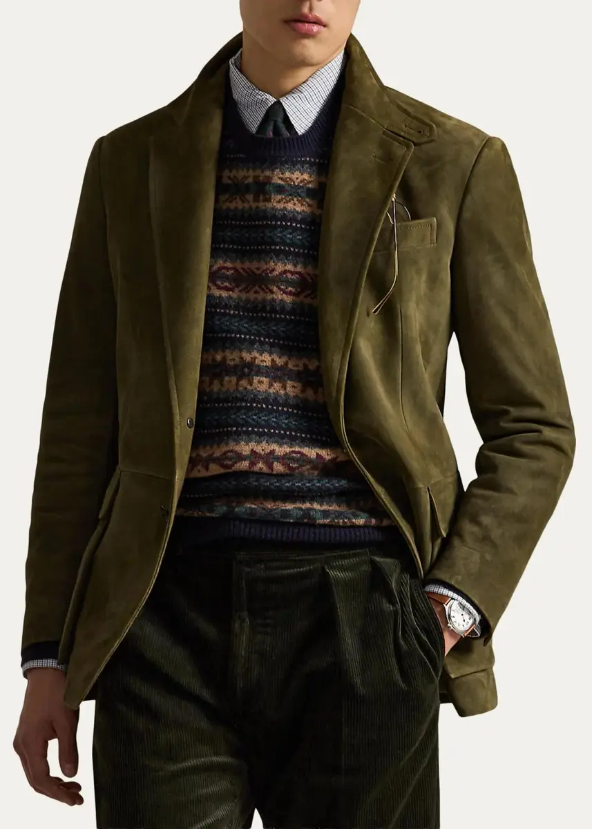 Polo Ralph Lauren Men's The Rl67 Suede Jacket | Thumbnail 4