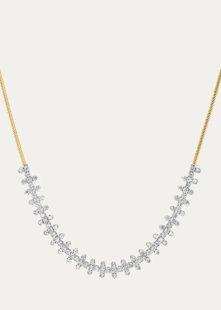 Emily P. Wheeler Flora 14K Yellow Gold & 6.56 TCW Diamond Necklace | Thumbnail 3