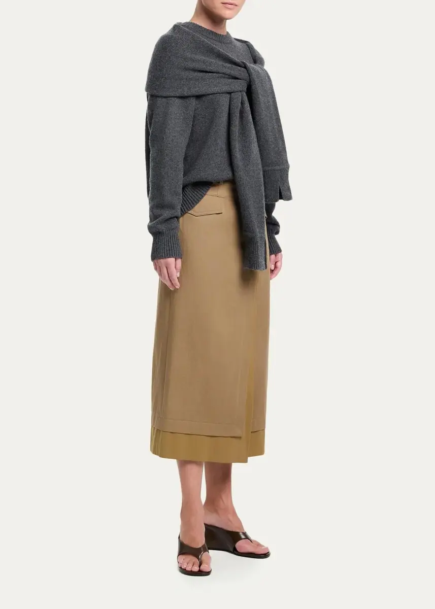 TWP Shrug Cashmere Crewneck Sweater | Thumbnail 2 TWP Shrug Cashmere Crewneck Sweater | Thumbnail 2