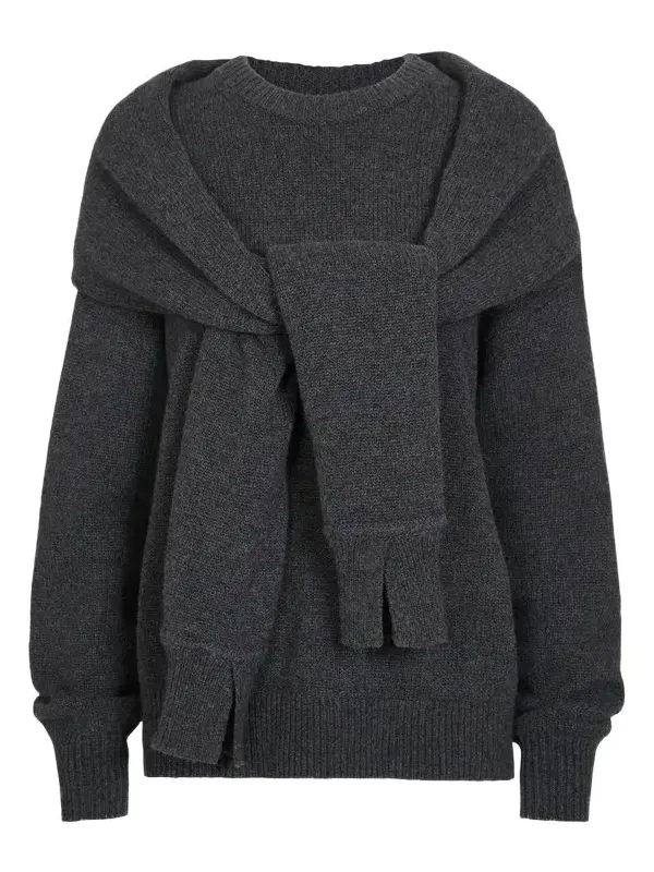 Shrug Cashmere Crewneck Sweater Shrug Cashmere Crewneck Sweater