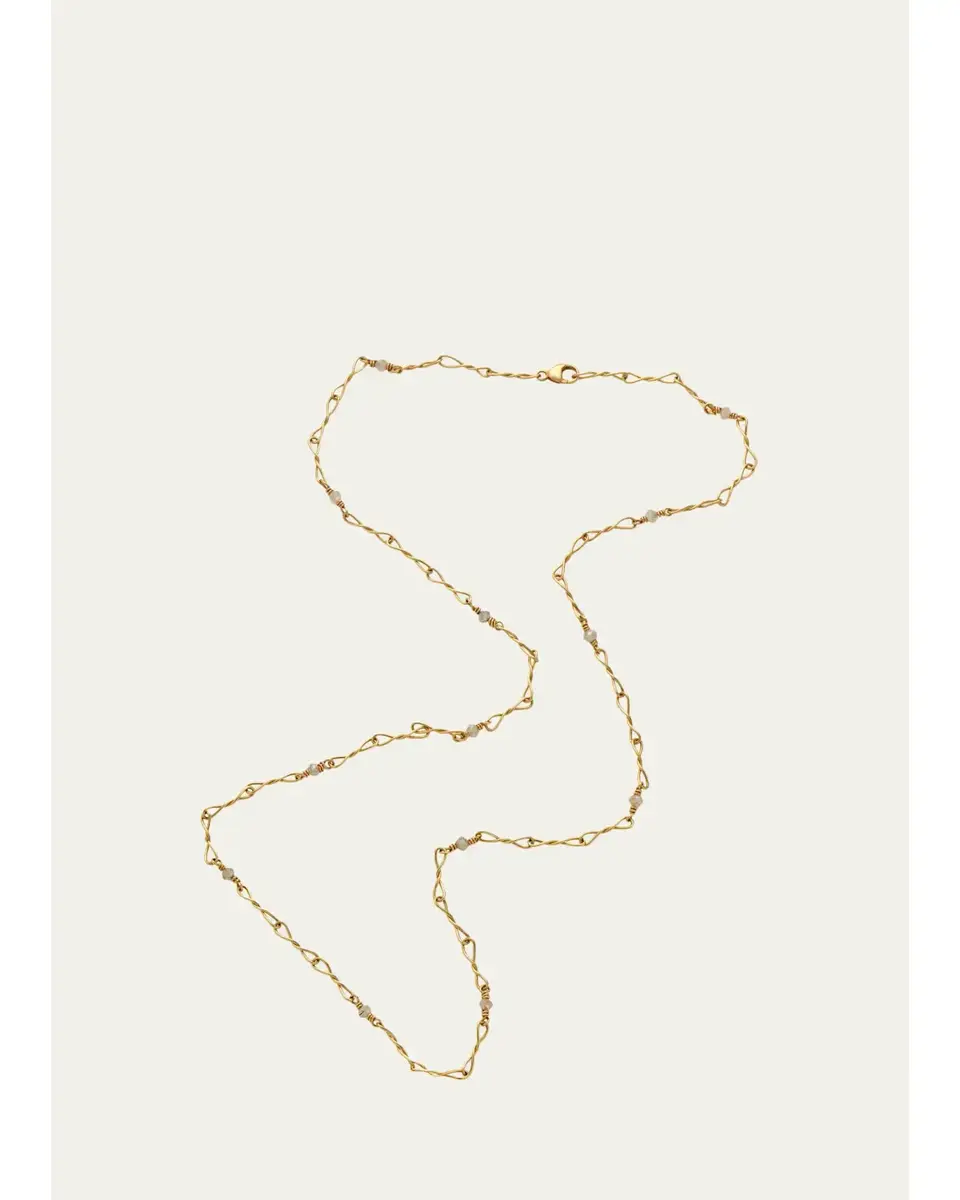 Lene Vibe 18K Twisted Popsicle Necklace with Diamonds | Thumbnail 2