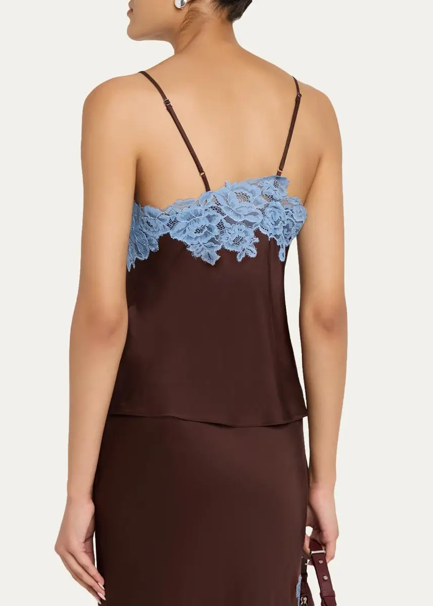 A.L.C. Hana Lace-Trim Satin Top | Thumbnail 3
