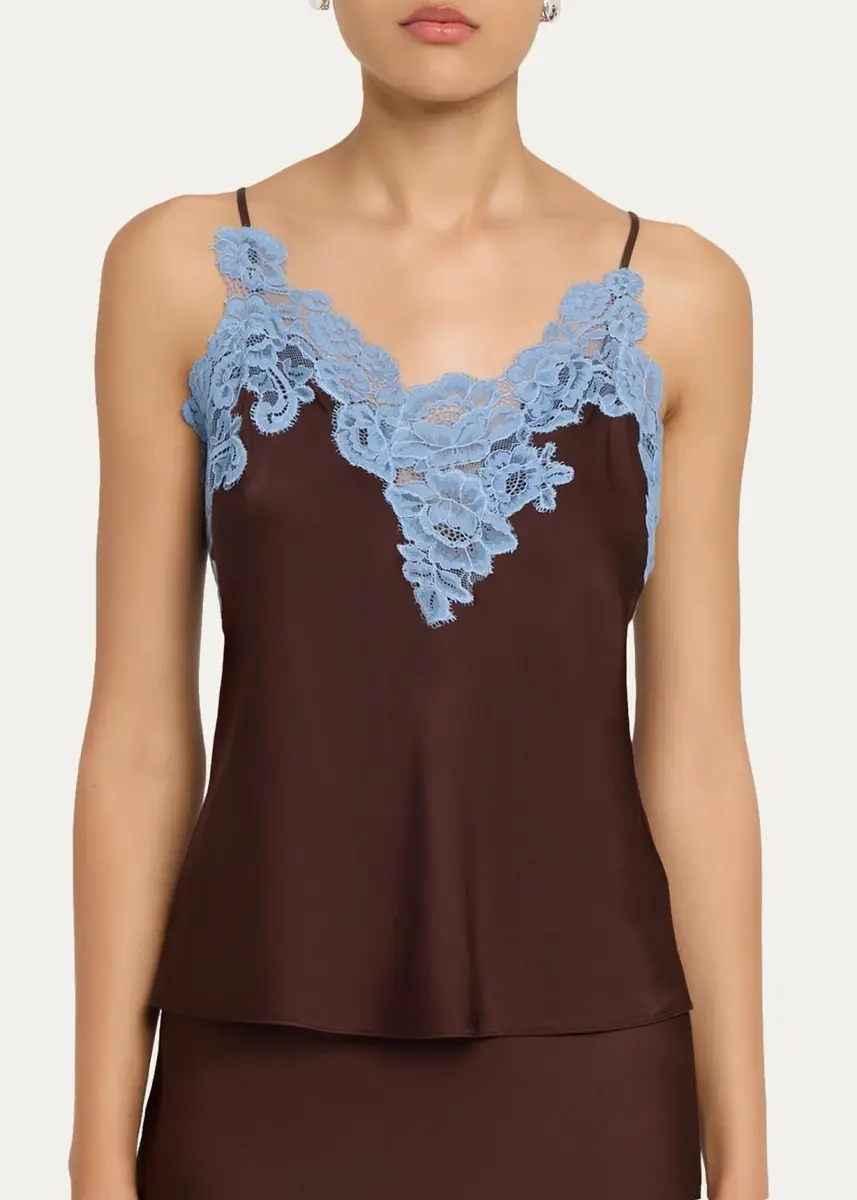 A.L.C. Hana Lace-Trim Satin Top | Thumbnail 4