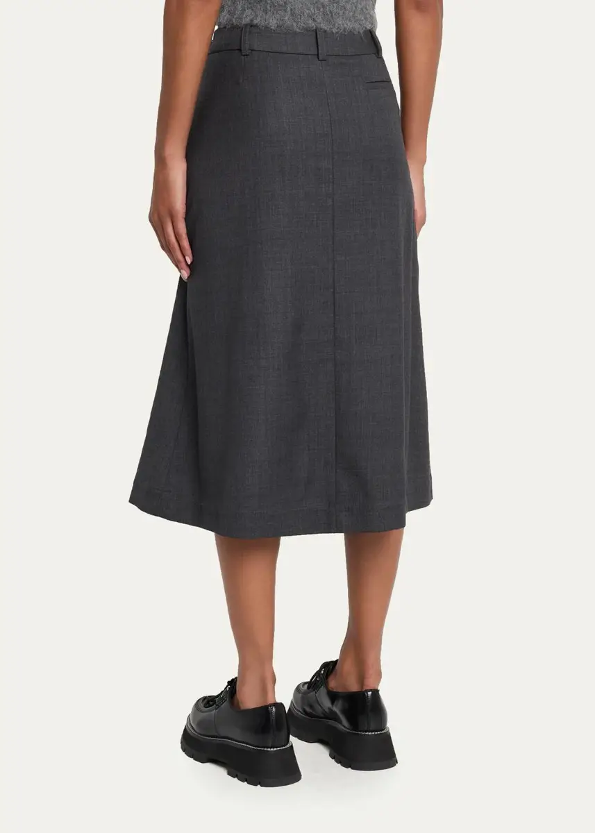 Monse Pleated Asymmetric Wrap Skirt | Thumbnail 3 Monse Pleated Asymmetric Wrap Skirt | Thumbnail 3