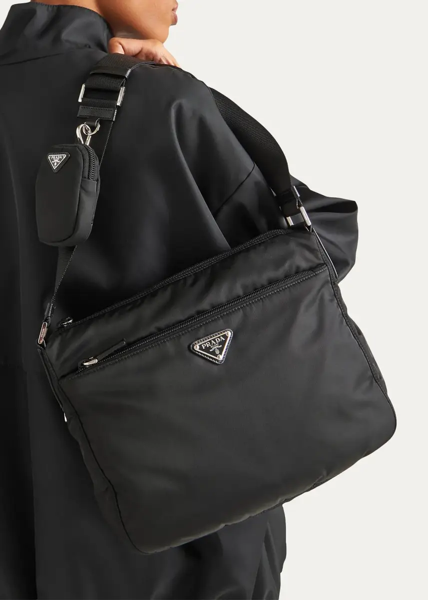 Prada Vela Re-Nylon Messenger Bag | Thumbnail 2 Prada Vela Re-Nylon Messenger Bag | Thumbnail 2
