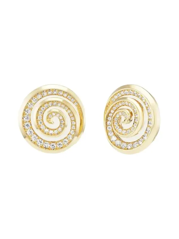 18K Yellow Gold & 1.54 TCW Diamond Stud Earrings 18K Yellow Gold & 1.54 TCW Diamond Stud Earrings