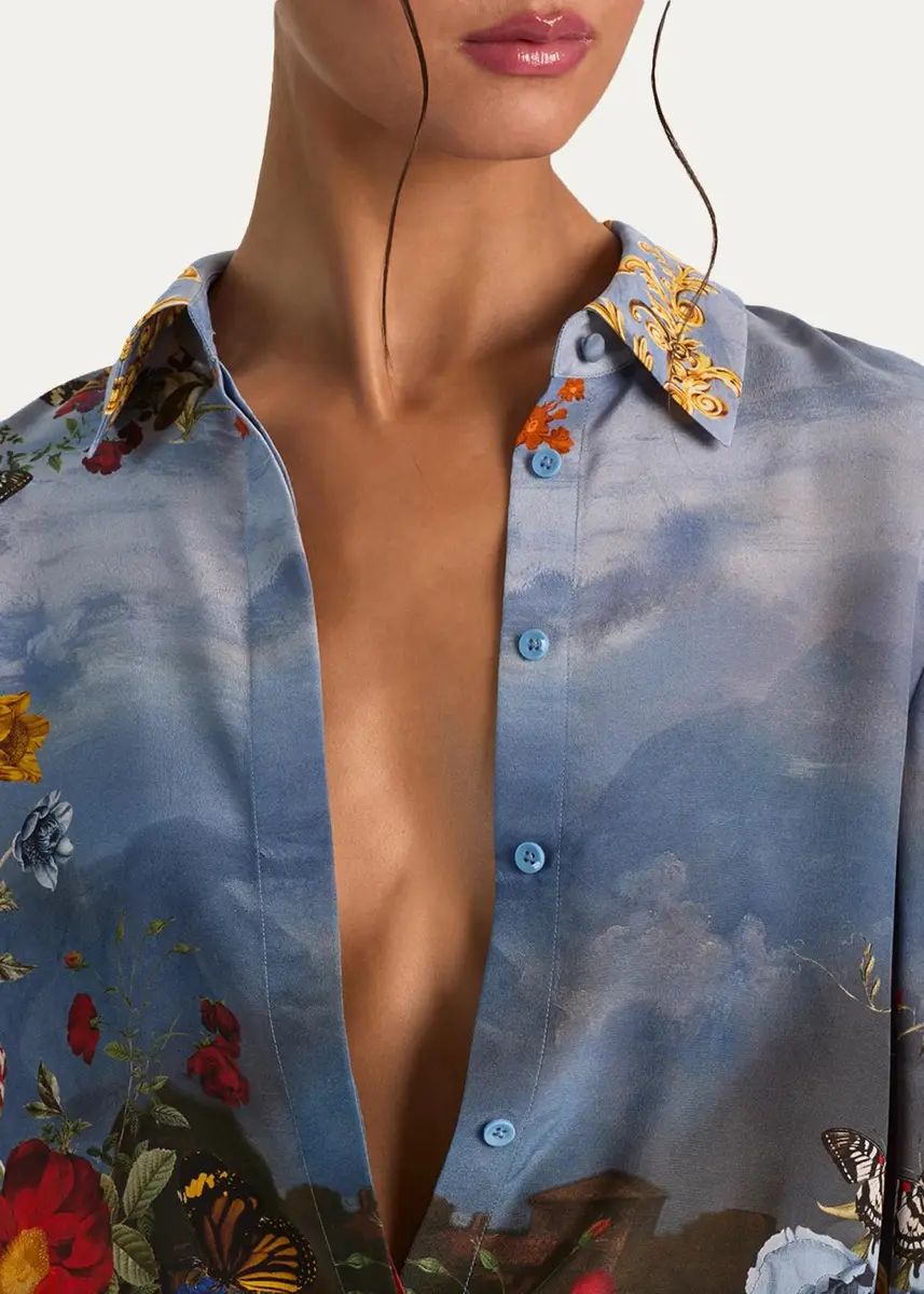 Alice + Olivia Willa Placket Top | Thumbnail 5 Alice + Olivia Willa Placket Top | Thumbnail 5
