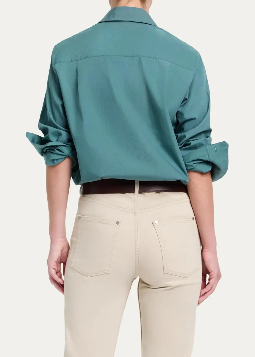 TWP Cowboy Shirt in Super Compact Poplin | Thumbnail 3 TWP Cowboy Shirt in Super Compact Poplin | Thumbnail 3