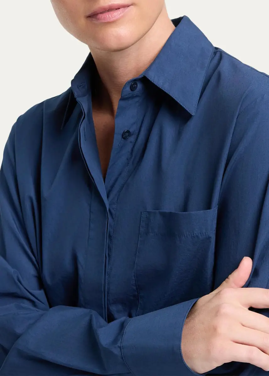 TWP Cowboy Shirt in Super Compact Poplin | Thumbnail 9 TWP Cowboy Shirt in Super Compact Poplin | Thumbnail 9