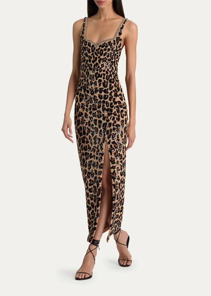 Alice + Olivia Eve Embellished Sweetheart Midi Gown | Thumbnail 2 Alice + Olivia Eve Embellished Sweetheart Midi Gown | Thumbnail 2