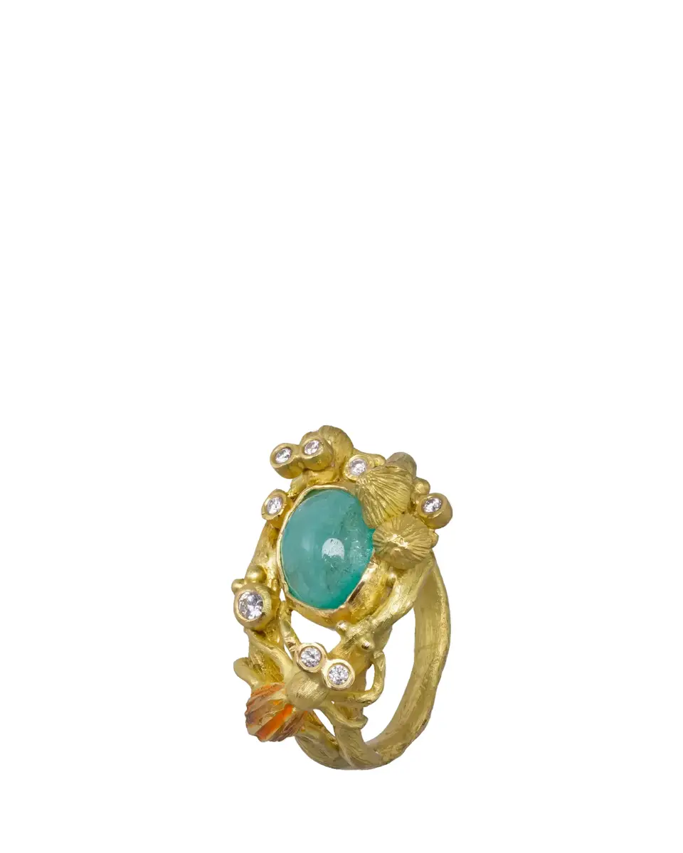 Lene Vibe 18K Gold Diamond Insect Ring | Thumbnail 2 Lene Vibe 18K Gold Diamond Insect Ring | Thumbnail 2