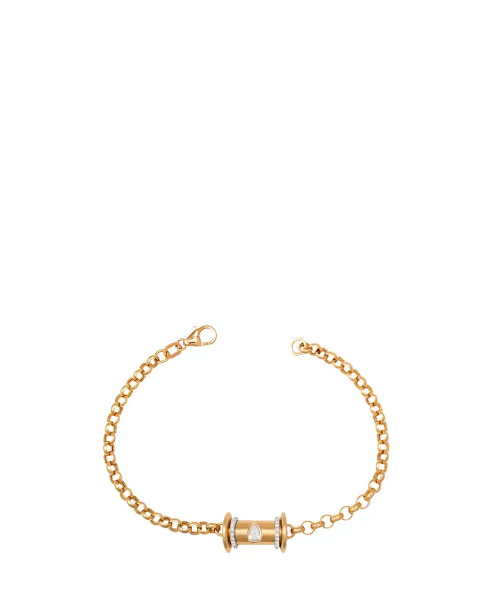 L’Atelier Nawbar 18K Yellow Gold Warrior Princess Bracelet with Diamonds | Thumbnail 2 L’Atelier Nawbar 18K Yellow Gold Warrior Princess Bracelet with Diamonds | Thumbnail 2