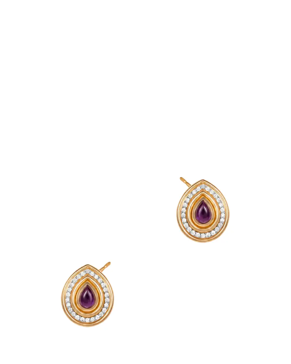 L’Atelier Nawbar 18K Mimmette Drop Earrings with Garnets and Diamonds | Thumbnail 2
