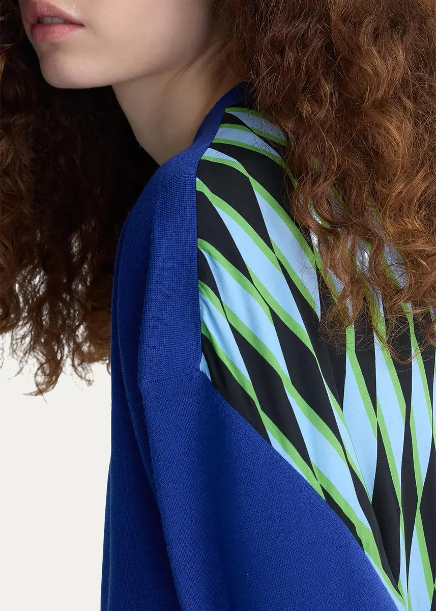 Diane von Furstenberg Murano Geometric Mixed Media Cardigan | Thumbnail 4 Diane von Furstenberg Murano Geometric Mixed Media Cardigan | Thumbnail 4