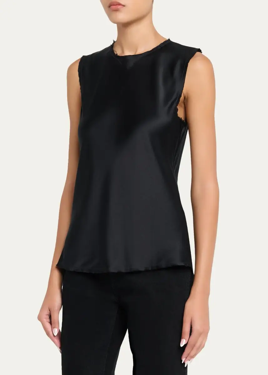 ALL THREE Carine Silk Sleeveless Top | Thumbnail 4 ALL THREE Carine Silk Sleeveless Top | Thumbnail 4