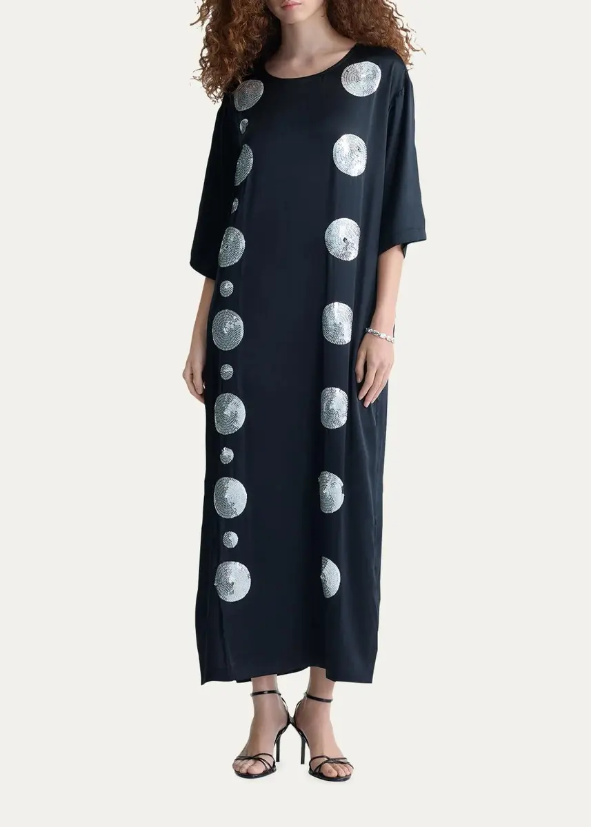 Diane von Furstenberg Isabelle Sequin Silk Maxi Dress | Thumbnail 2 Diane von Furstenberg Isabelle Sequin Silk Maxi Dress | Thumbnail 2