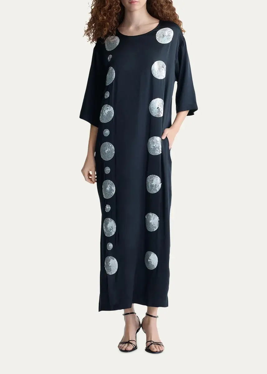 Diane von Furstenberg Isabelle Sequin Silk Maxi Dress | Thumbnail 4 Diane von Furstenberg Isabelle Sequin Silk Maxi Dress | Thumbnail 4
