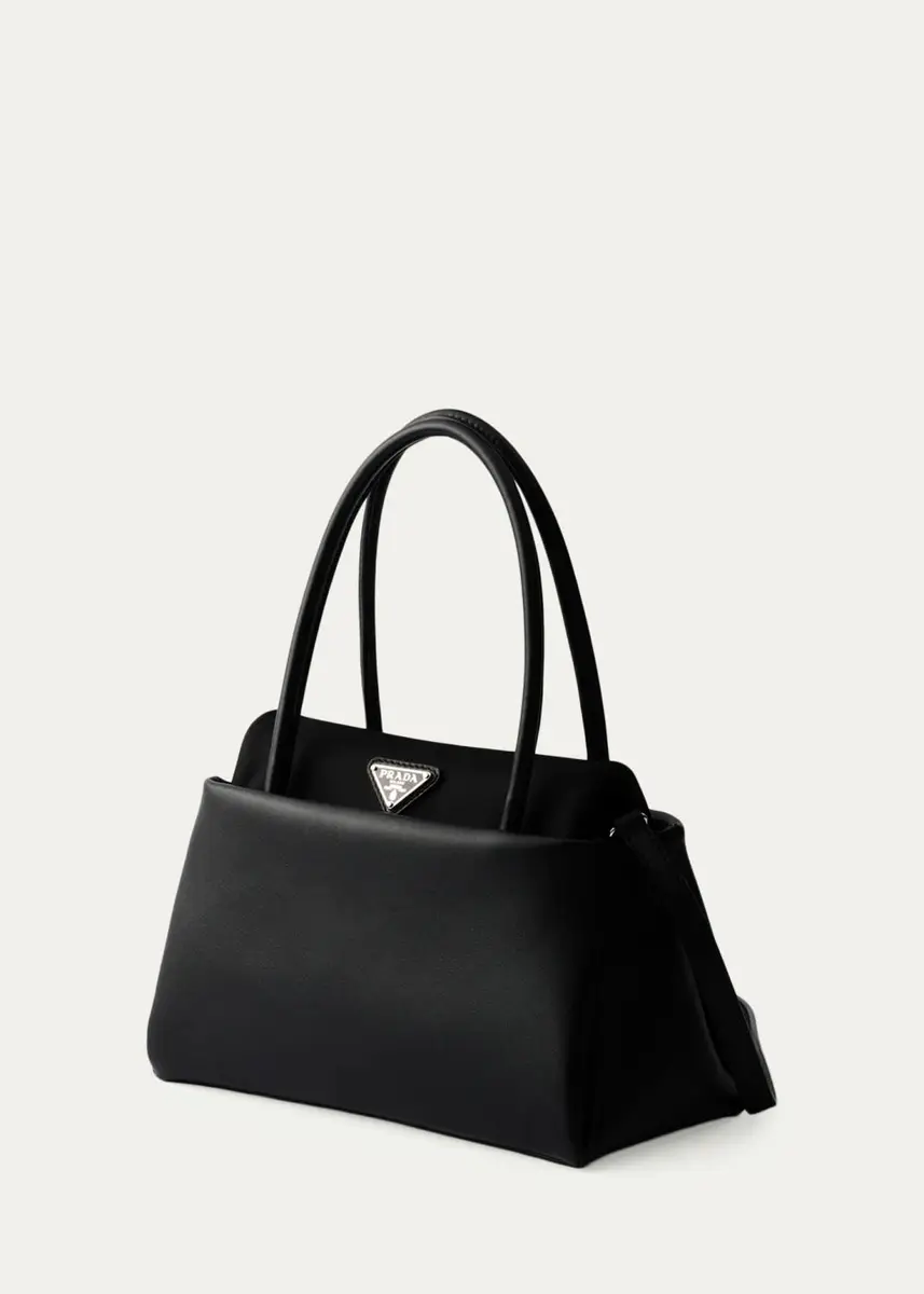 Prada Passage Small Leather & Re-Nylon Top-Handle Bag | Thumbnail 3 Prada Passage Small Leather & Re-Nylon Top-Handle Bag | Thumbnail 3