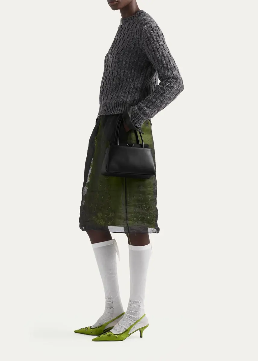 Prada Passage Small Leather & Re-Nylon Top-Handle Bag | Thumbnail 5 Prada Passage Small Leather & Re-Nylon Top-Handle Bag | Thumbnail 5