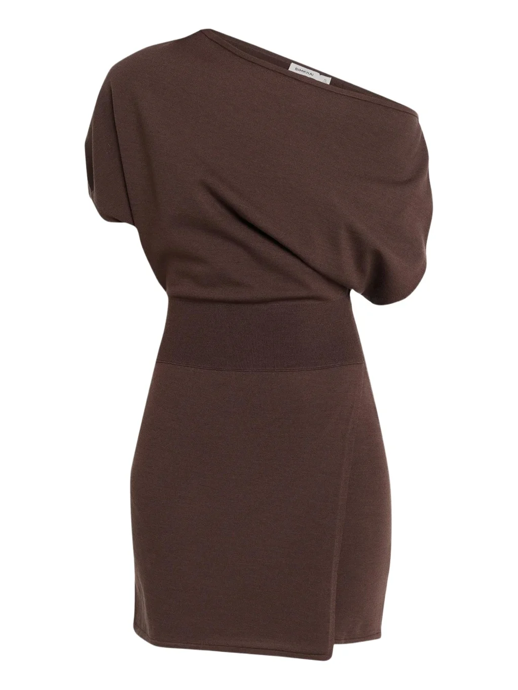 Simkhai Shania Asymmetric Wool Mini Dress