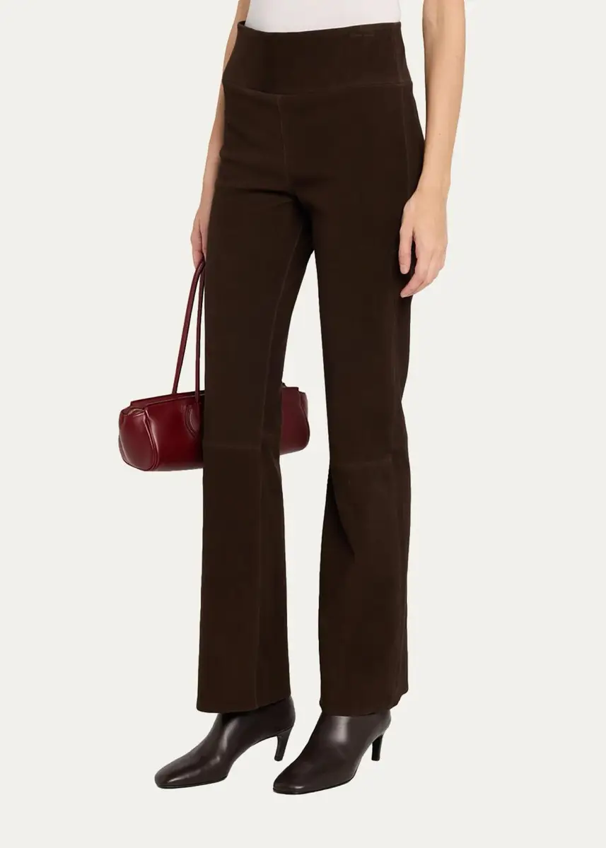 Kobi Halperin Madi Straight-Leg Suede Pants | Thumbnail 4 Kobi Halperin Madi Straight-Leg Suede Pants | Thumbnail 4