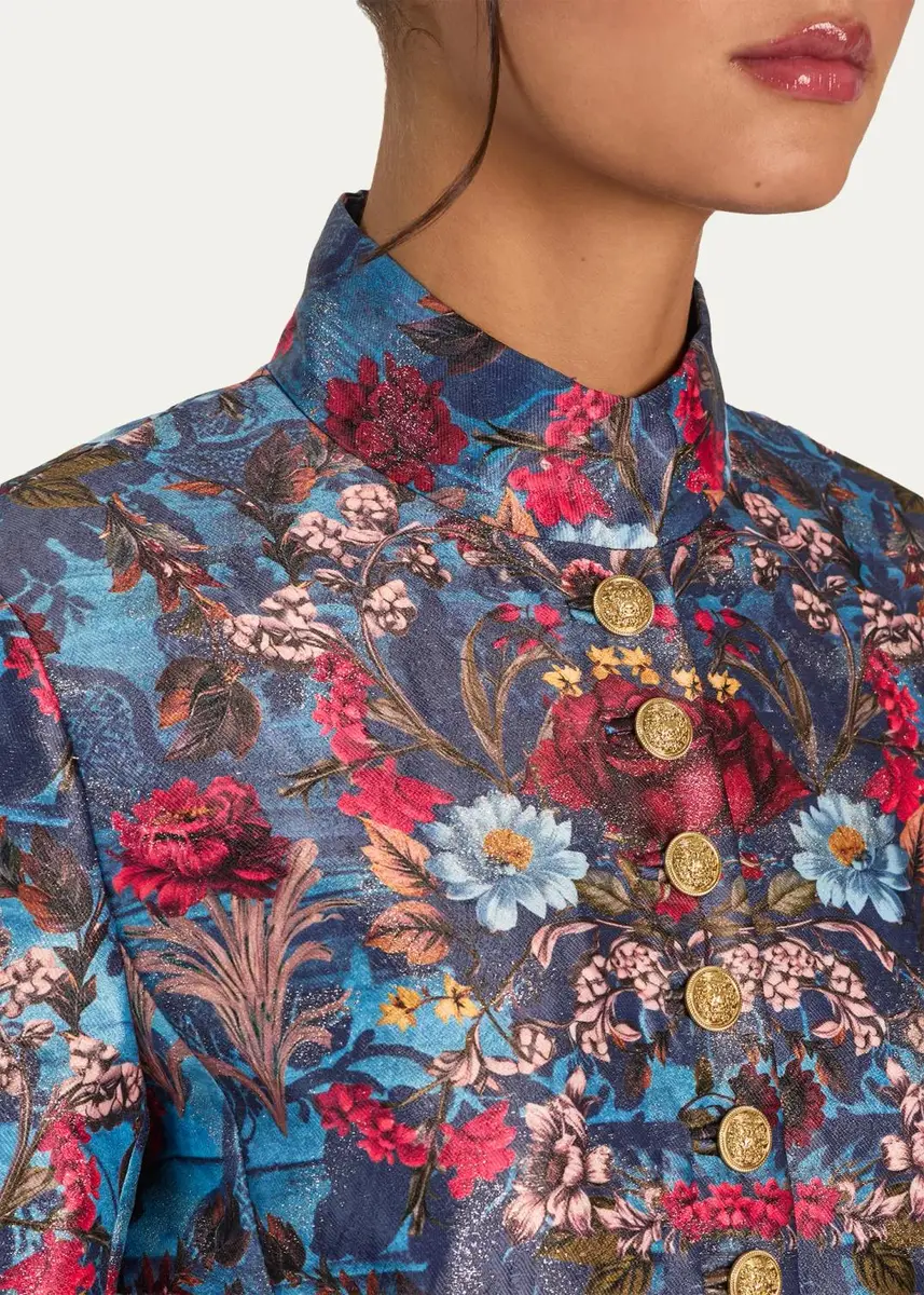 Alice + Olivia Alana Floral Brocade Cropped Jacket | Thumbnail 5 Alice + Olivia Alana Floral Brocade Cropped Jacket | Thumbnail 5