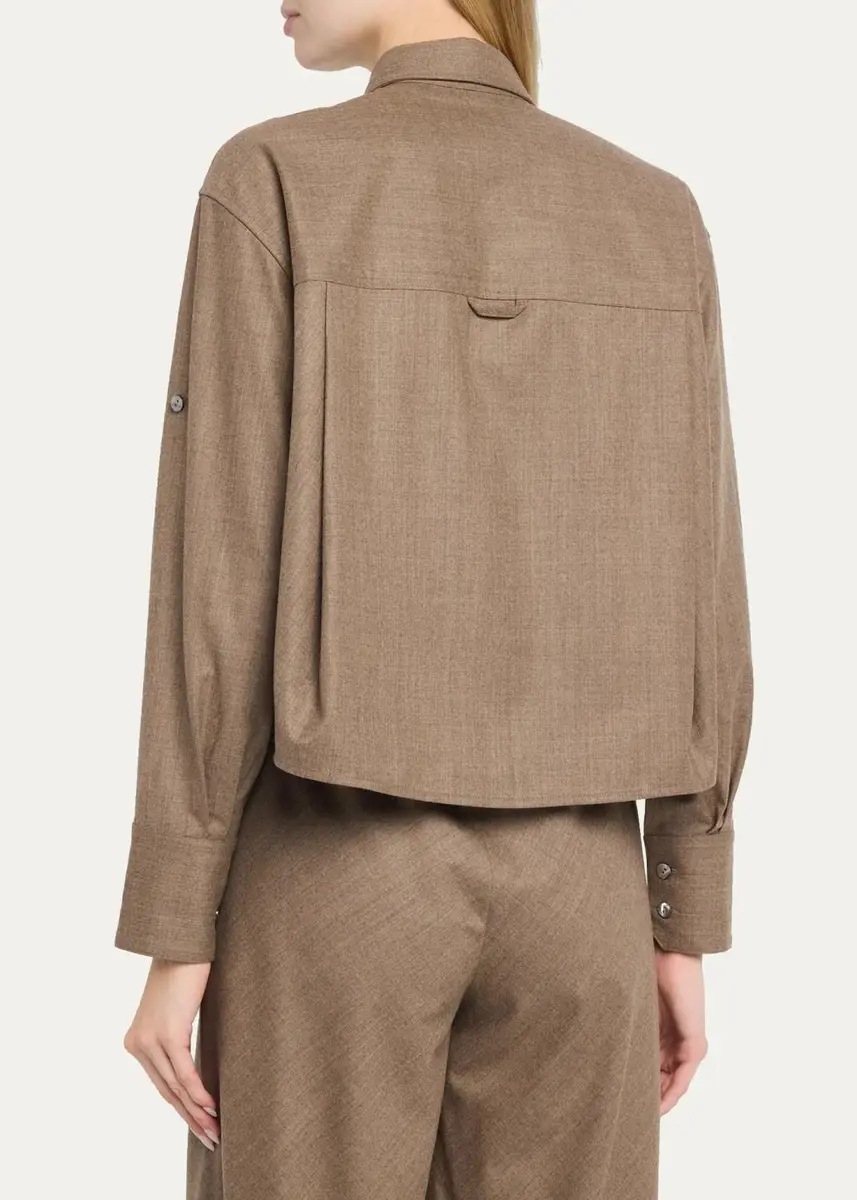 Maria McManus Stretch-Wool Shirt | Thumbnail 3 Maria McManus Stretch-Wool Shirt | Thumbnail 3