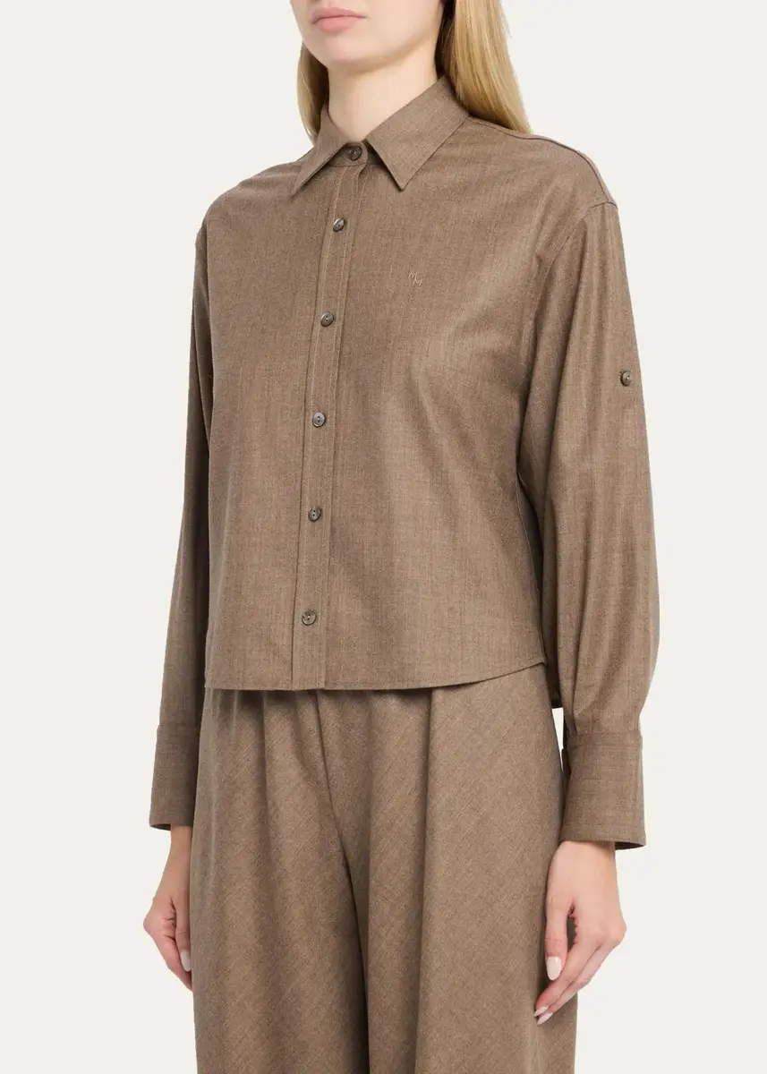 Maria McManus Stretch-Wool Shirt | Thumbnail 4 Maria McManus Stretch-Wool Shirt | Thumbnail 4