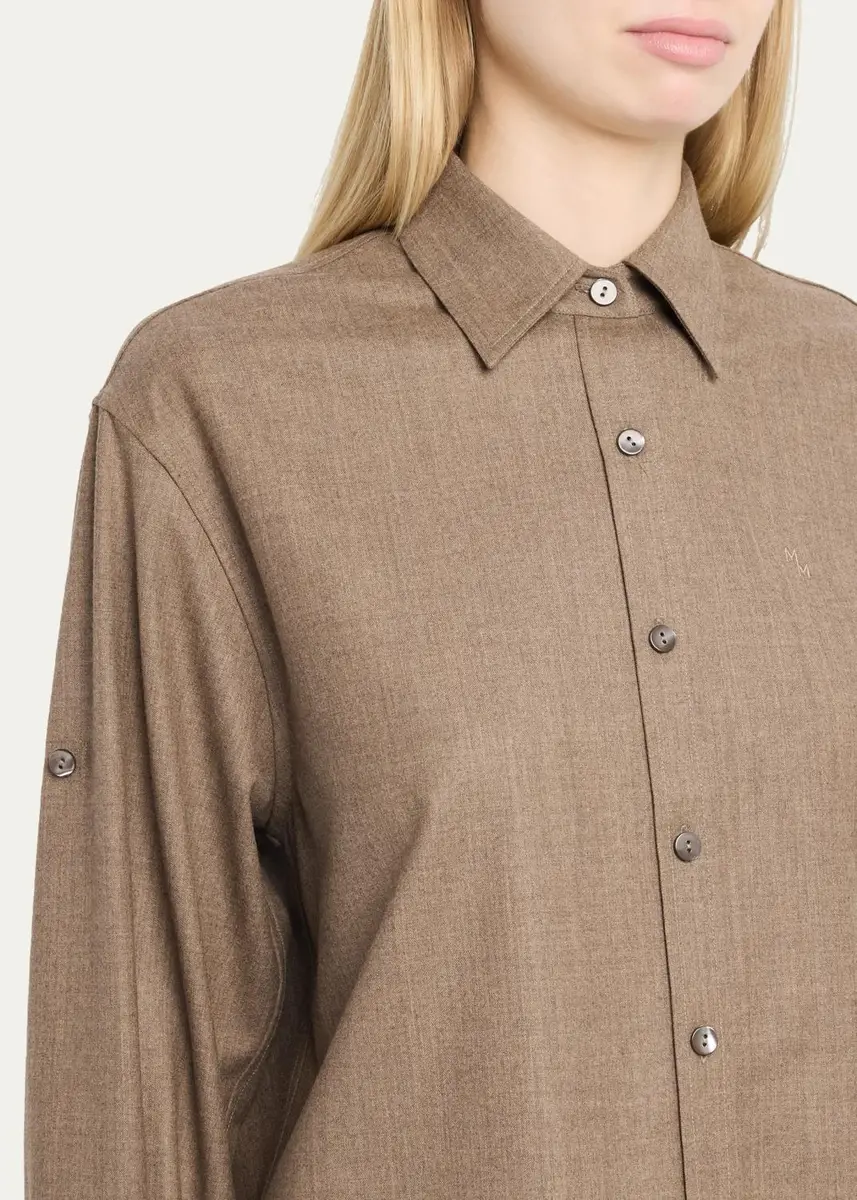 Maria McManus Stretch-Wool Shirt | Thumbnail 5 Maria McManus Stretch-Wool Shirt | Thumbnail 5