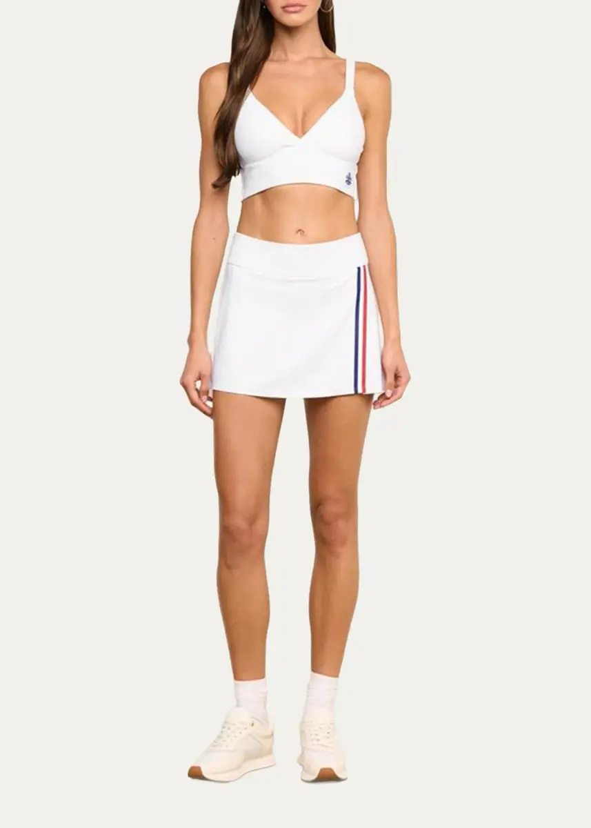 L'Agence Iga Tennis Wrap Mini Skirt | Thumbnail 2 L'Agence Iga Tennis Wrap Mini Skirt | Thumbnail 2