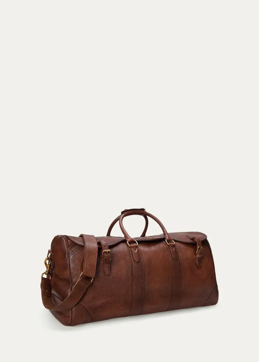 Polo Ralph Lauren Men's Heritage Leather Duffel Bag | Thumbnail 3