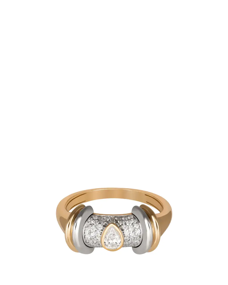 L’Atelier Nawbar 18K Yellow and White Gold Warrior Full Diamond Ring | Thumbnail 2 L’Atelier Nawbar 18K Yellow and White Gold Warrior Full Diamond Ring | Thumbnail 2