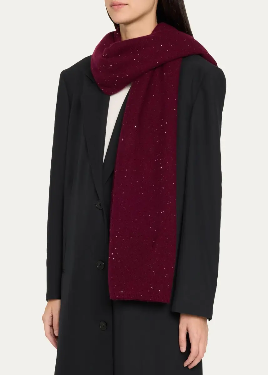 Sofia Cashmere All-Over Sequin Cashmere Scarf | Thumbnail 5 Sofia Cashmere All-Over Sequin Cashmere Scarf | Thumbnail 5