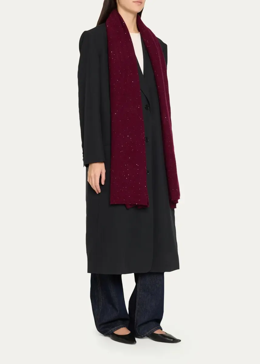 Sofia Cashmere All-Over Sequin Cashmere Scarf | Thumbnail 6 Sofia Cashmere All-Over Sequin Cashmere Scarf | Thumbnail 6