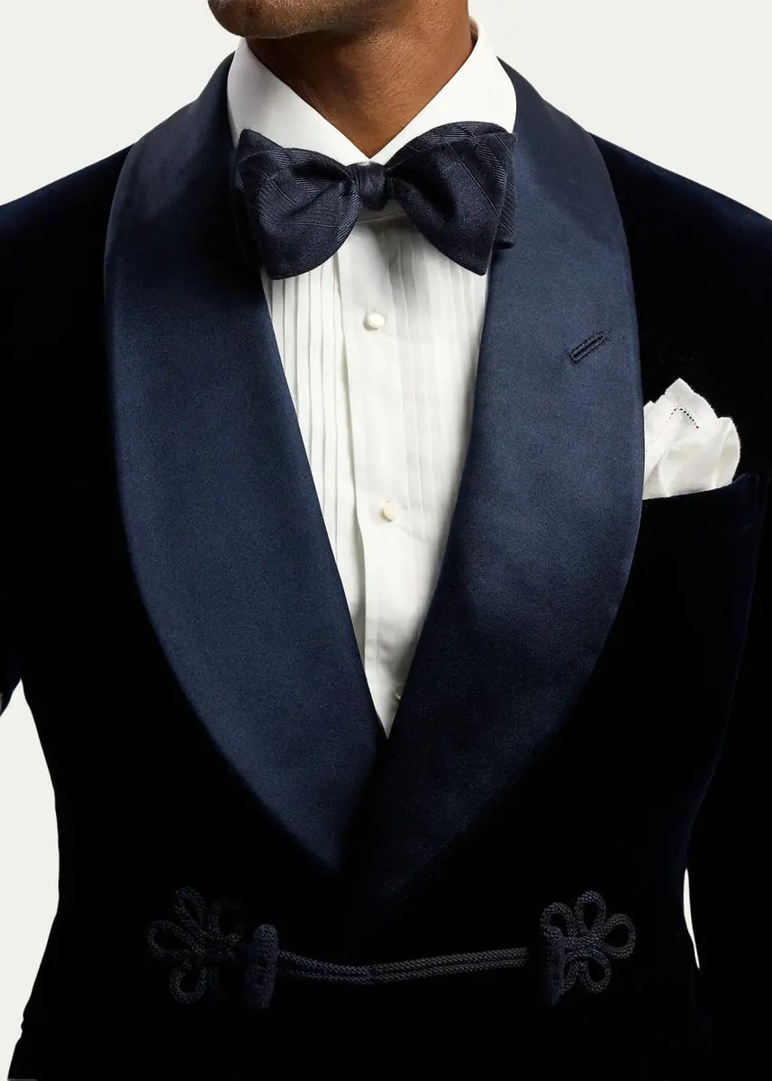 Ralph Lauren Purple Label Men's Plaid Silk-Cashmere Bow Tie | Thumbnail 3 Ralph Lauren Purple Label Men's Plaid Silk-Cashmere Bow Tie | Thumbnail 3