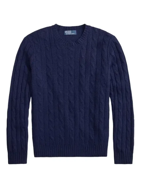 Polo Ralph Lauren Men's The Iconic Cable-Knit Cashmere Sweater