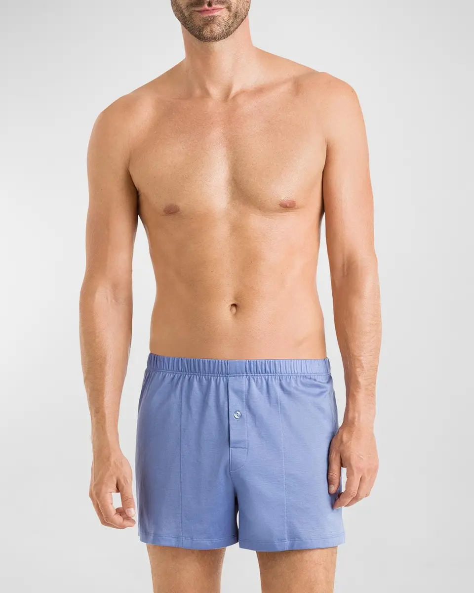 Hanro Men's Sporty Mercerized Cotton Boxers | Thumbnail 2 Hanro Men's Sporty Mercerized Cotton Boxers | Thumbnail 2