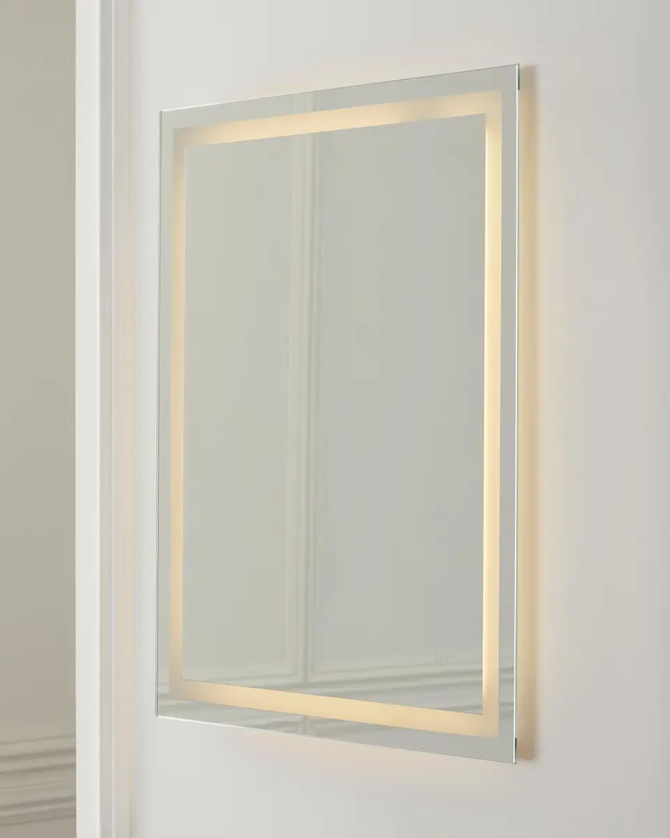 Ellington Rectangular LED Mirror With Defogger and Dimmer, 3000K, 30" x 24" | Thumbnail 4 Ellington Rectangular LED Mirror With Defogger and Dimmer, 3000K, 30" x 24" | Thumbnail 4