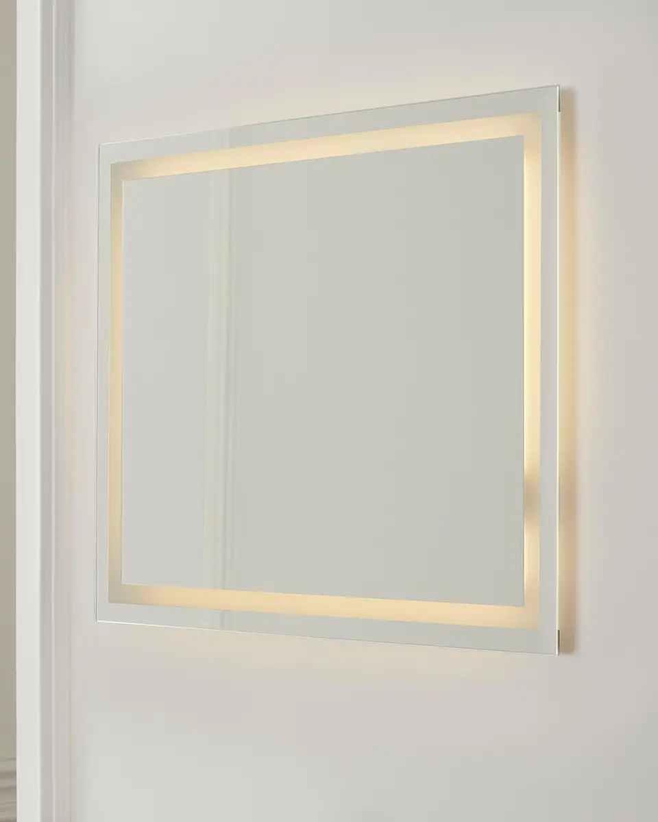 Ellington Rectangular LED Mirror With Defogger and Dimmer, 3000K, 30" x 24" | Thumbnail 5 Ellington Rectangular LED Mirror With Defogger and Dimmer, 3000K, 30" x 24" | Thumbnail 5