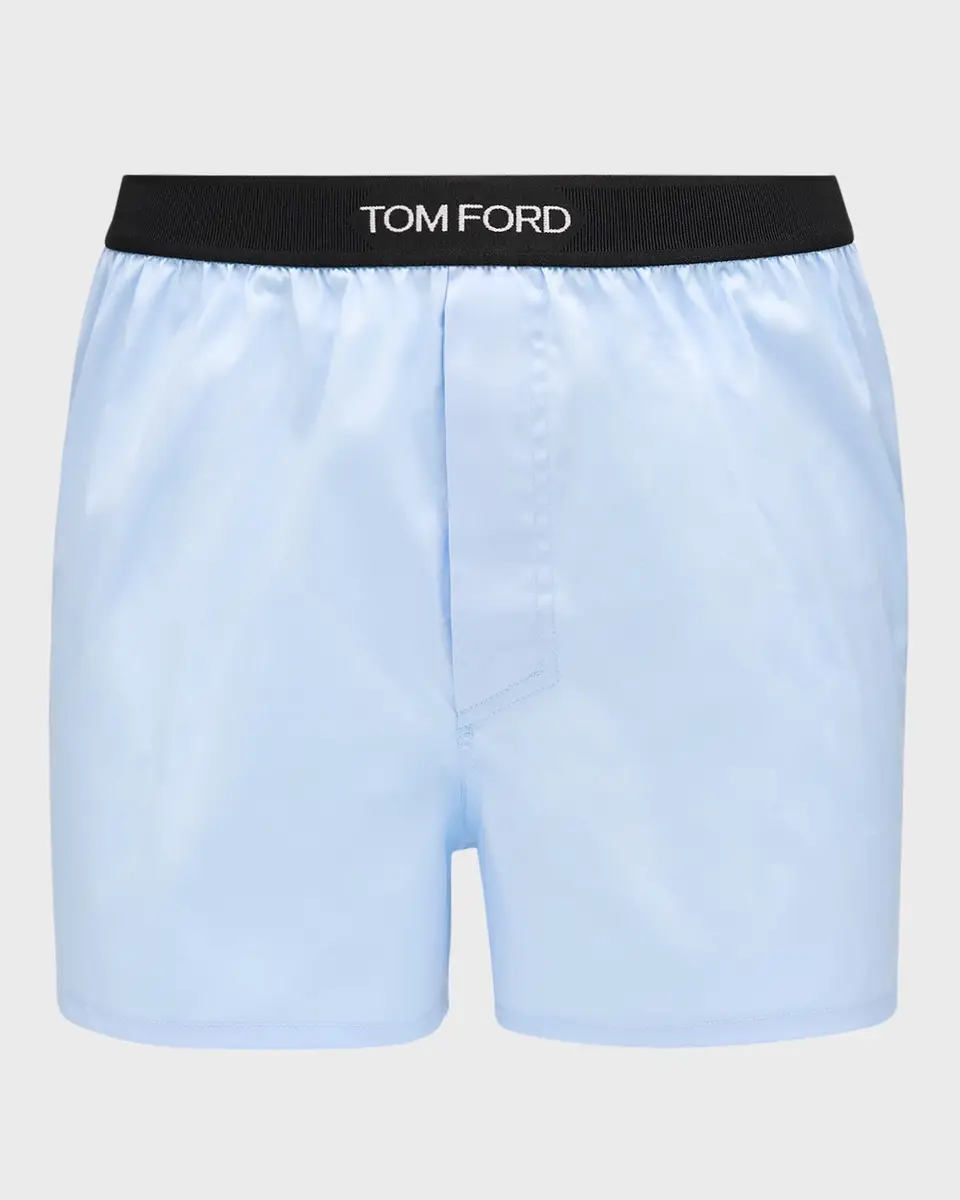 Tom Ford Men's Cotton Poplin Stretch Boxer Shorts | Thumbnail 2 Tom Ford Men's Cotton Poplin Stretch Boxer Shorts | Thumbnail 2