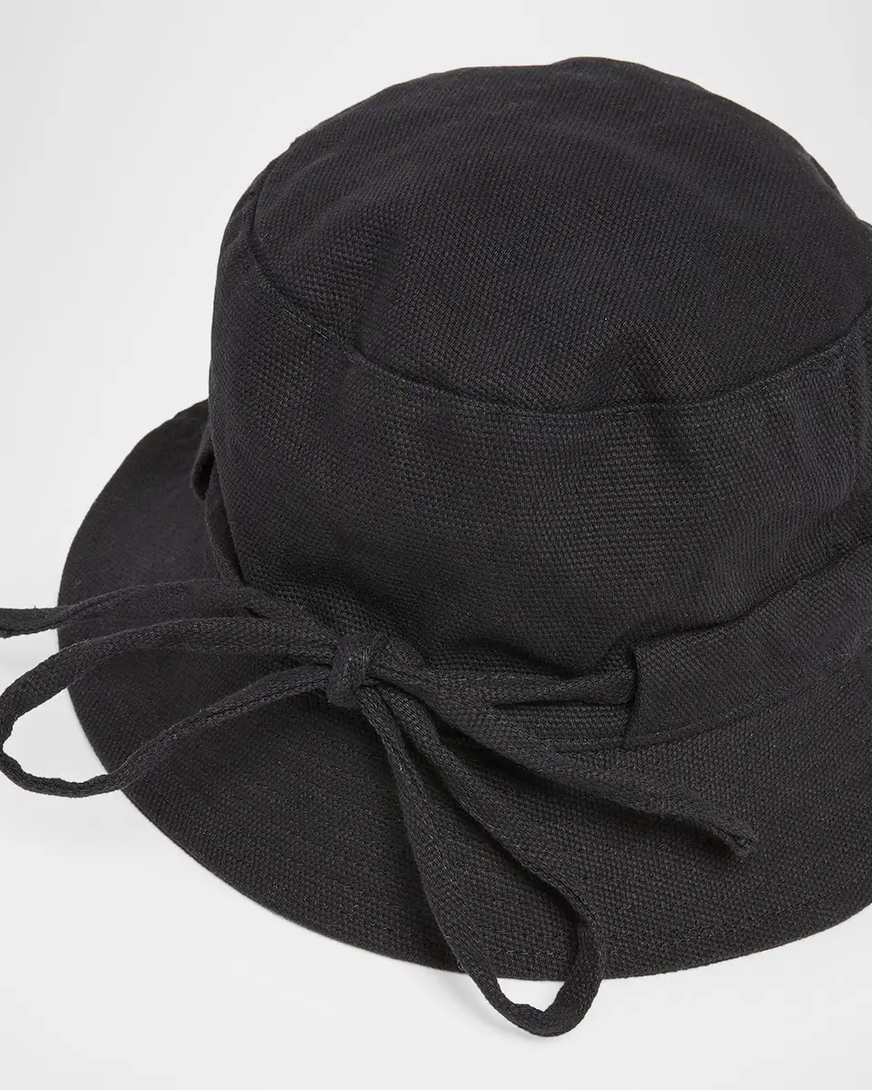 Jacquemus Men's Le Bob Gadjo Canvas Drawstring Bucket Hat | Thumbnail 2 Jacquemus Men's Le Bob Gadjo Canvas Drawstring Bucket Hat | Thumbnail 2