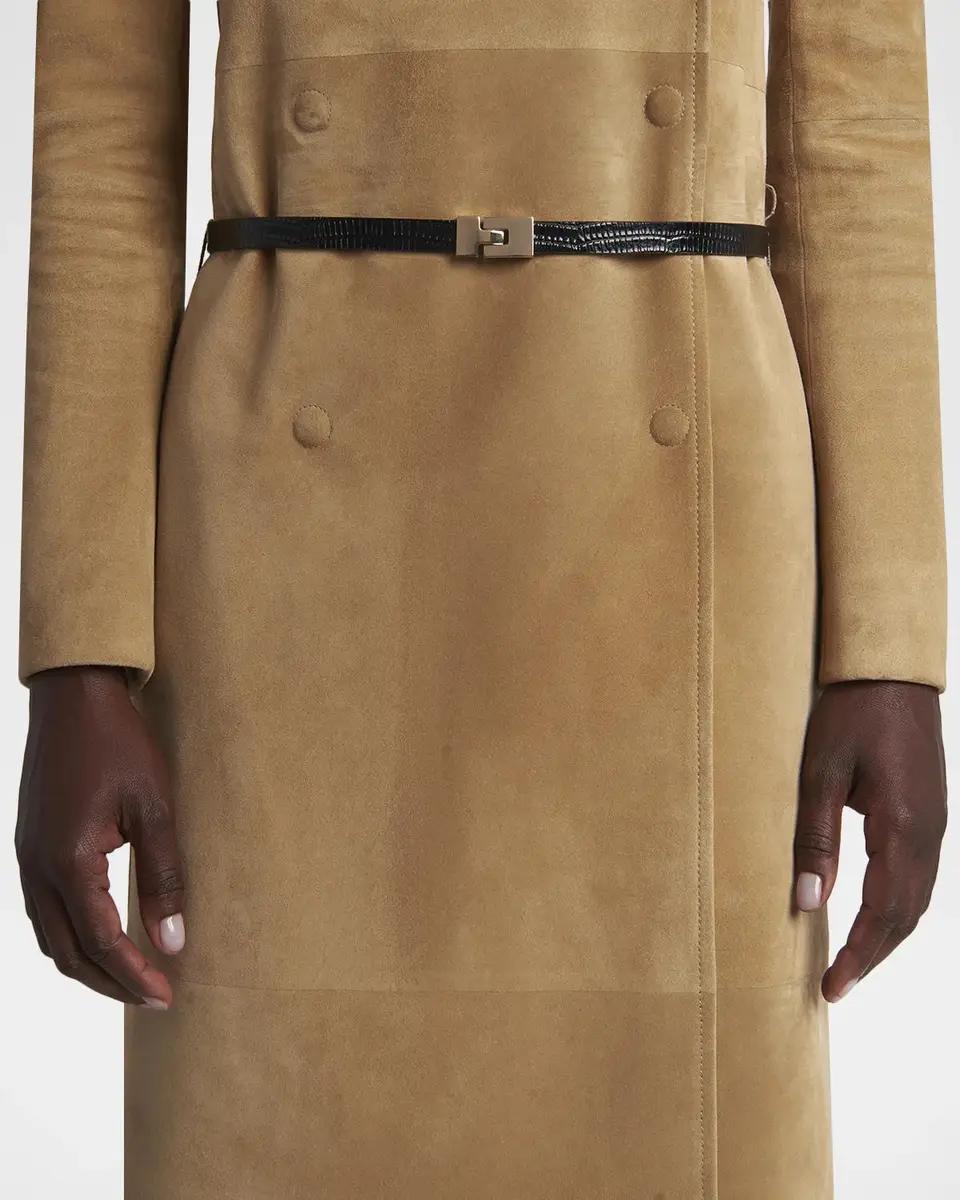 Tom Ford Interlock T Tejus-Embossed Leather Belt | Thumbnail 2 Tom Ford Interlock T Tejus-Embossed Leather Belt | Thumbnail 2