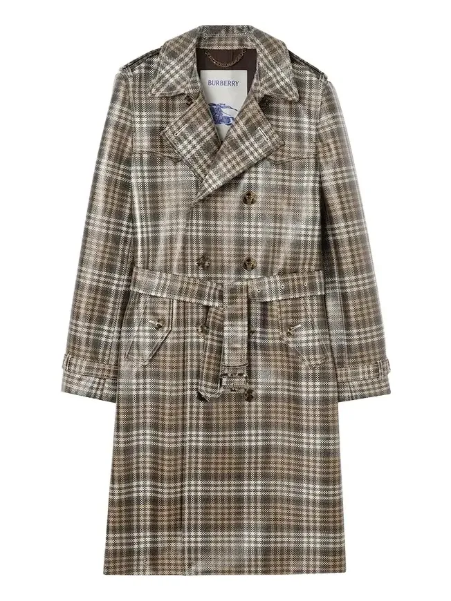 Burberry Foxfield Check Jacquard Trench Coat