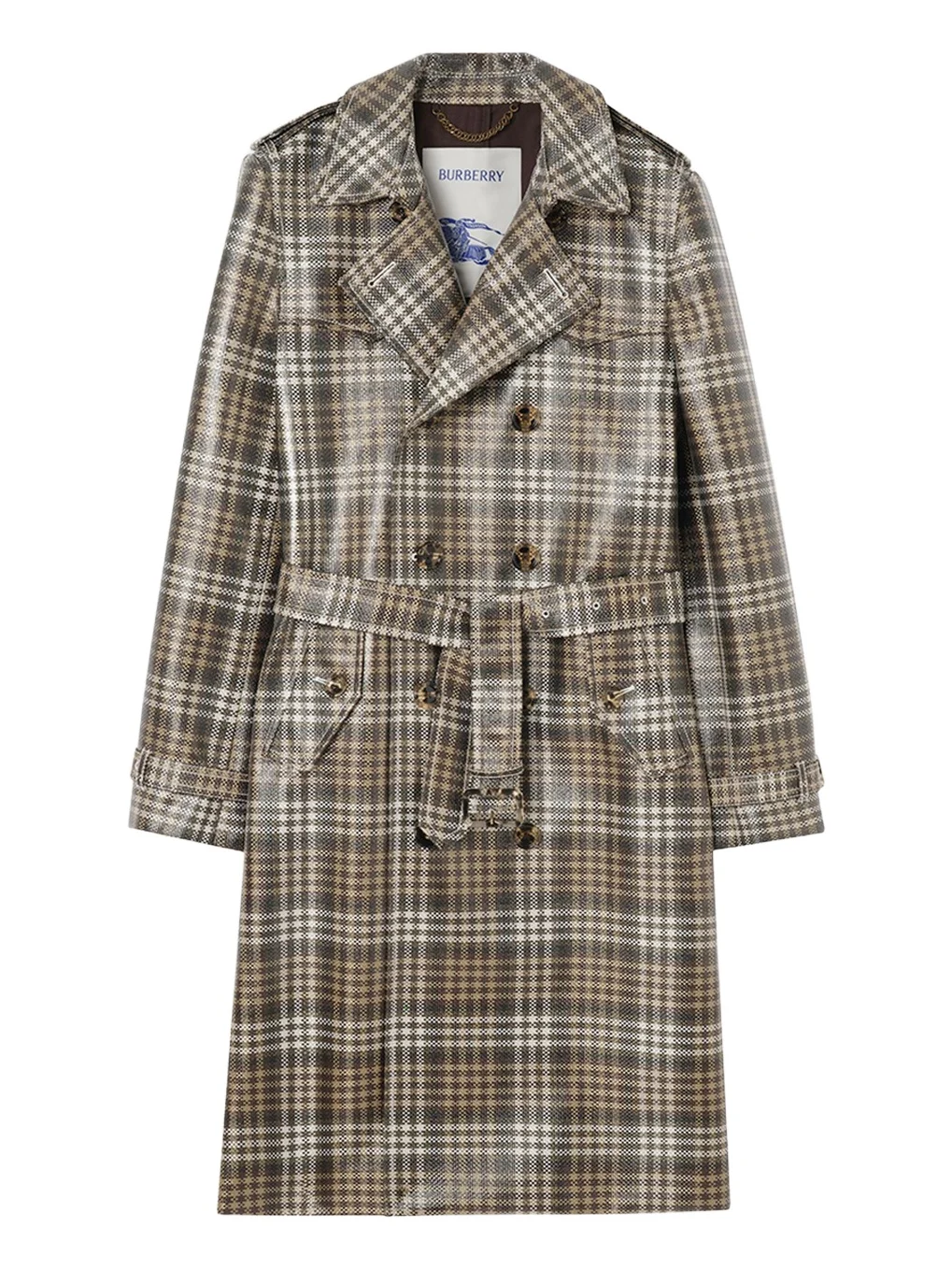 Burberry Foxfield Check Jacquard Trench Coat