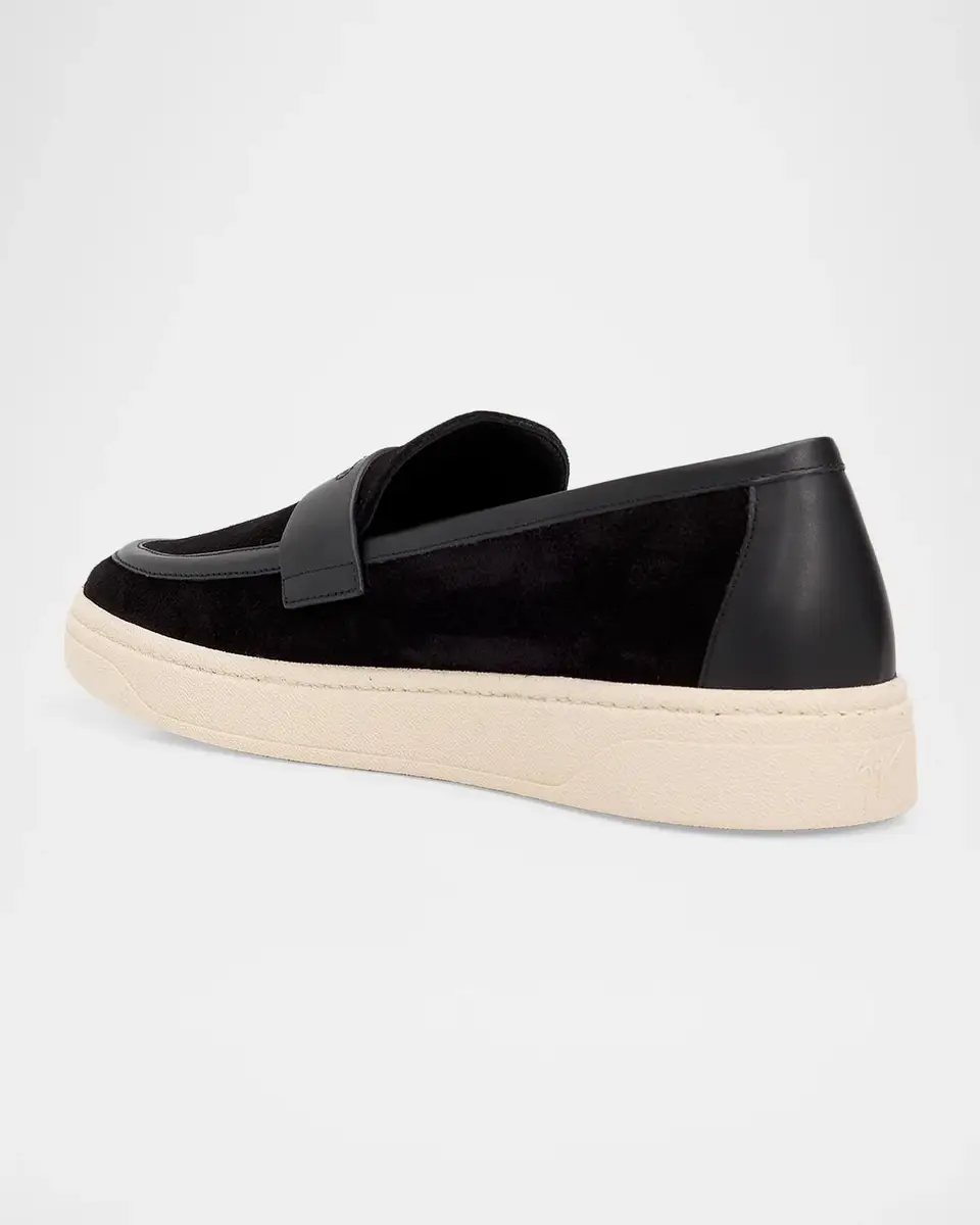 Giuseppe Zanotti GZ 94 Suede Penny Loafers | Thumbnail 2 Giuseppe Zanotti GZ 94 Suede Penny Loafers | Thumbnail 2