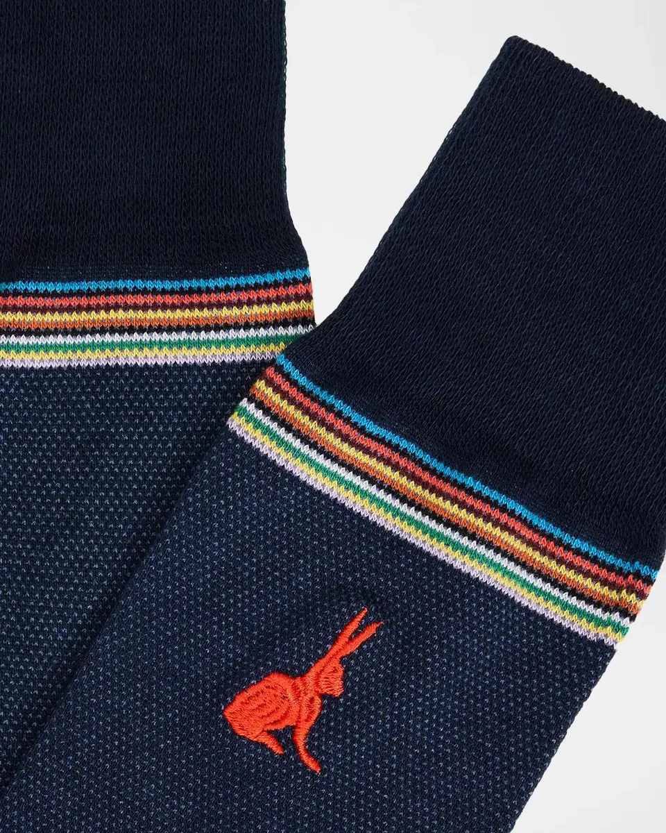 Paul Smith Ollie Embroidered Striped Crew Socks | Thumbnail 2 Paul Smith Ollie Embroidered Striped Crew Socks | Thumbnail 2