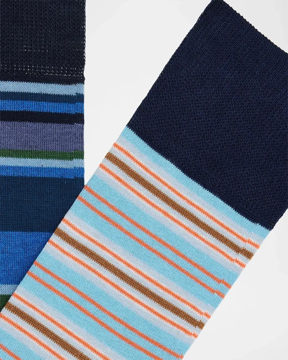 Paul Smith 3-Pack Striped Cotton-Blend Socks | Thumbnail 2 Paul Smith 3-Pack Striped Cotton-Blend Socks | Thumbnail 2