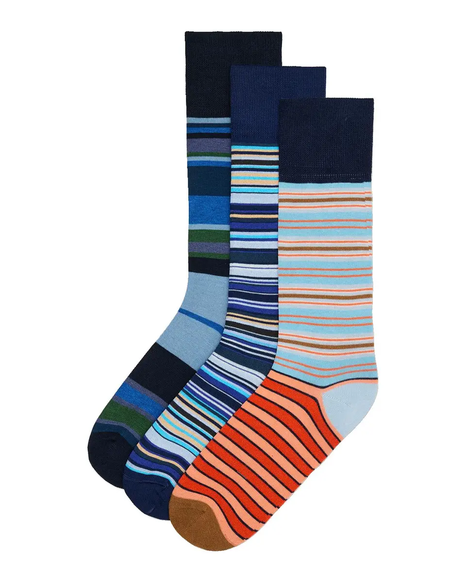 Paul Smith 3-Pack Striped Cotton-Blend Socks | Thumbnail 3 Paul Smith 3-Pack Striped Cotton-Blend Socks | Thumbnail 3
