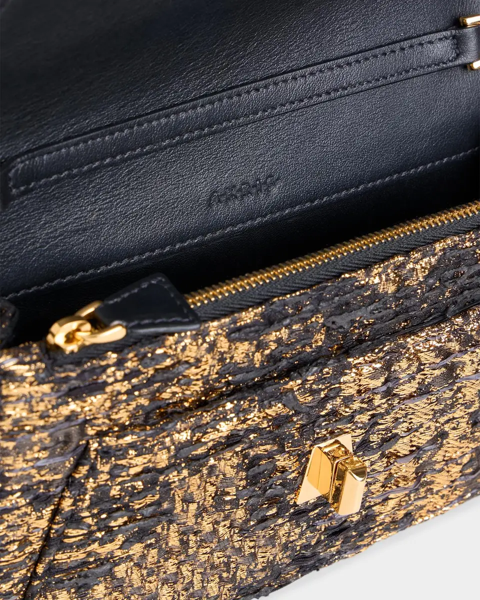 Akris Anouk Metallic Jacquard Envelope Clutch | Thumbnail 4 Akris Anouk Metallic Jacquard Envelope Clutch | Thumbnail 4